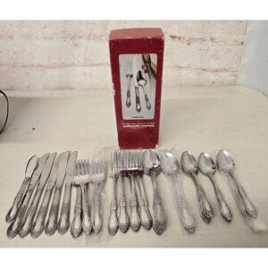 Northland Carolina Stainless Steel Flatware Set With Box 45 Pieces